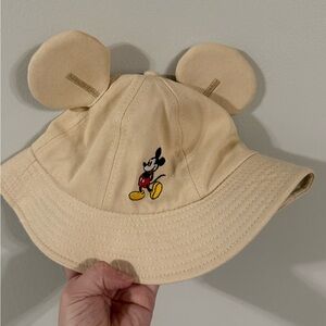Disney Personalized  “Crew” Mickey Mouse Beige Bucket Hat
